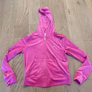 Juicy Couture velour zip up hoodie y2k
